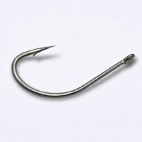 LOVITA 500 PCS Hameçons simples en vrac, emballés en tube, à longue tige, à pointe décalée, à ardillon, pour la pêche à la carpe, au carassin et en pêche en mer depuis un bateau