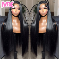 Pelucas de Cabello Humano Liso Natural de 30, 38 y 40 Pulgadas, Pre-Desenredadas con Baby Hair, Encaje Frontal HD, Sin Pegamento, al por Mayor para Mujeres Negras