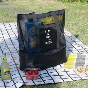 Sac de voyage en nylon léger et tendance avec logo personnalisé, grande capacité, séparation humide/sec, organisateur de linge en maille pour la gym, la natation et le sport - Product Image 2