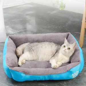 Pet Bed Luxury Modern Solid Warm Pet Bed Sofa Dogs <b>Cats</b> Small Animals Oxford Cloth Anti-Slip Plush PP Cotton Sponge - Product Image 5