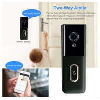 Sonnette vidéo sans fil HD avec vision nocturne, faible consommation d'énergie, système d'interphone vidéo domestique, surveillance, utilisation en appartement moderne