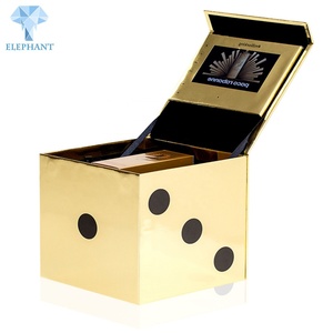 Custom Luxury Cardboard Bling Gold Rigid Lid Magnetic Jewelry <b>Gift</b> Packaging <b>Small</b> <b>Box</b> - Product Image 2