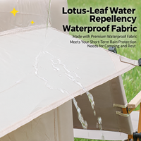 Grande tente de camping gonflable quatre saisons, une chambre, un salon, installation rapide et automatique, >3000mm, imperméable