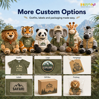 Fournisseur de Peluches Animaux Sauvages Personnalisées à Faible MOQ pour Souvenirs de Zoo, Marchandises Touristiques et Cadeaux d'Entreprise