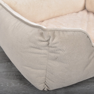 개집 친환경 애완 동물 둥지 겨울 개 침대 따뜻한 마사지 웨이브 스폰지 솔리드 패턴 천 연중 사용 도매 - Product Image 1