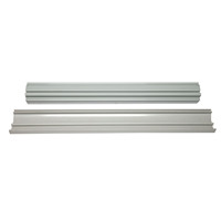 Perfil de UPVC, Riel Deslizante de Extrusión de Plástico con Bisel de PVC, Ecológico, Duradero y de Funcionamiento Suave