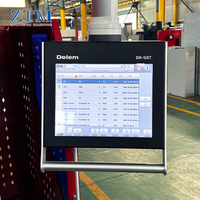 ZTM 300T 4000mm otomatis CNC tekan rem hidrolik Servo disinkronkan Delta Servo Motor utama aluminium DELEM Da53t DA58T