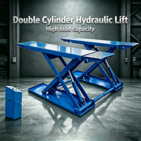 Cric hydraulique double cylindre 3 tonnes, robuste, pour garage, atelier, réparation automobile, outils d'entretien