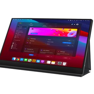 Écran portable 15,6 pouces <span class=keywords><strong>ultra</strong></span>-fin IPS LED rétroéclairé pour ordinateur portable, interface Type-C, 60 Hz, temps de réponse de 30 ms, idéal pour le travail et le gaming, large format - Product Image 2