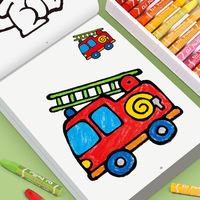 Livre de coloriage à motifs simples pour enfants de 3 à 6 ans, livre de peinture sur le thème des aliments et des véhicules, 32 pages, pour tout-petits, enfants d'âge préscolaire, cadeau d'anniversaire ou de vacances