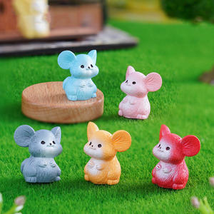 Bunte DIY 3D Miniatur Harz Maus Tiere Dekor Terrarium Fee Garten Puppen Spielzeug Mikro Landschafts bau Dekoration Ornamente - Product Image 2