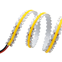 Bande lumineuse LED COB flexible en forme de S, zigzag, autocollante, néon en cuivre, IP20, pour la décoration paysagère