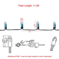 Lumières de Noël LED extérieures et intérieures Pixel Light IP68 étanches WS2811 Xconnect UCS2904 12V tricolores CRI90 avec garantie de 10 ans