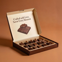 Boîtes d'emballage personnalisées pour chocolat, impression sur mesure, design personnalisé, boîte d'expédition en carton ondulé, boîte en papier alimentaire avec insert