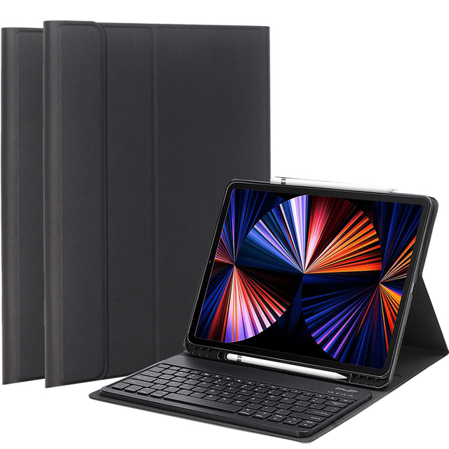 Leather Cover with Pencil Holder Tablet Smart Case for iPad 9.7 10.2 10.5 Pro 11 12.9 Mini 6 for iPad Case Keyboard