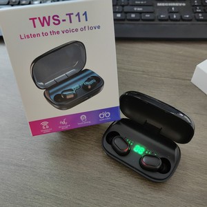 Auricolari TWS <span class=keywords><strong>T11</strong></span> Personalizzati In-Ear per Gaming e Sport, Stereo Wireless 5.4, Display Digitale, Indicatore Batteria, ANC, IPX6, Bassa Latenza - Product Image 6
