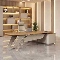 Table de direction moderne de luxe, mobilier de bureau, table de travail pour manager, bureau de PDG, bureaux de direction, bureau en L