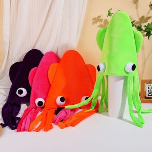 Chapeau de pieuvre en velours quatre couleurs en gros, accessoires amusants pour spectacles de danse et fêtes d'Halloween - Product Image 1