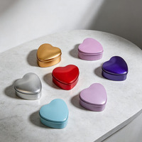 Boîte en métal en forme de cœur en gros, personnalisable avec logo, vide, pour emballage cadeau de mariage ou de Saint-Valentin