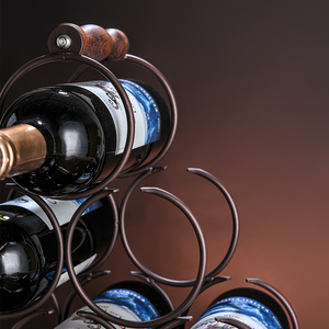Lussuoso Portabottiglie Europeo per Vini, Mobile Porta Vini da Soggiorno, Espositore e Supporto per Bottiglie - Product Image 5