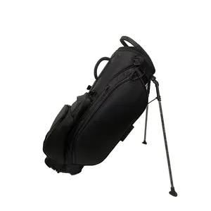 Flora kustom Logo Premium mewah panjang penuh kulit tahan air Golf klub tas keranjang 14 cara troli tas Golf untuk pria wanita