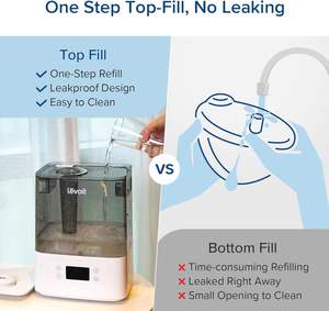 Silencioso 'Sleep' Modo automático Aplicación inteligente Control de voz 6L <span class=keywords><strong>Humidificador</strong></span> de aceite esencial de niebla fría para el hogar grande Humidistato Aromaterapia 5L - Product Image 6