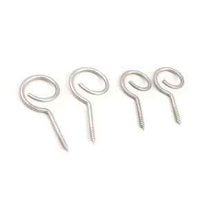 Anneaux <span class=keywords><strong>de</strong></span> fixation pour câbles, crochets à œil, boulons filetés, <span class=keywords><strong>vis</strong></span> en queue <span class=keywords><strong>de</strong></span> <span class=keywords><strong>cochon</strong></span> en acier galvanisé - Product Image 4