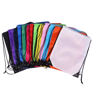 Sac à dos à cordon personnalisé avec logo imprimé en promotion, sacs de sport à cordon en gros, sacs à cordon noirs pour le sport et les voyages - Product Image 1