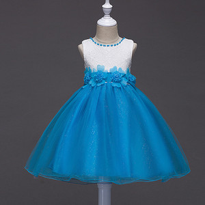Robe florale pour filles, robe de princesse trapèze en tulle violet pour demoiselle d'honneur, printemps-été - Product Image 4