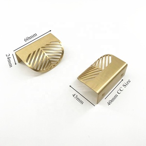 ハンドルとノブKosinブラスプルハンドルCB008家具高級ミニ真鍮キャビネットドアノブブラシ表面処理 - Product Image 6