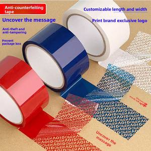 Ruban adhésif d'emballage en carton acrylique de sécurité, étanche et anti-effraction, 50 m, pour masquage - Product Image 2