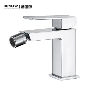 Modern Matt black brass bidé faucet único buraco banheiro torneira