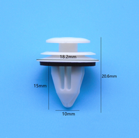Nouveaux clips de fixation pour panneaux de porte en nylon blanc, joints d'étanchéité, rivets en plastique pour garnitures intérieures automobiles, universels, antichoc pour panneaux de voiture