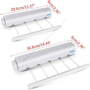 Corde à linge rétractable murale, pliable et réglable, gain de place, pour séchage sous la douche, fonctionnelle, vente en gros, best-seller - Product Image 5