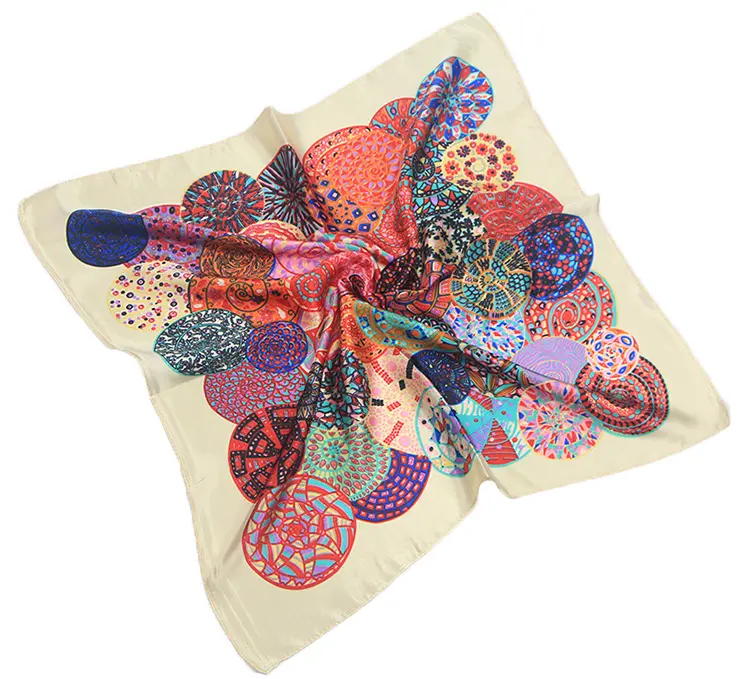 Hot new series printing pattern snail dream 60 * 60cm fashion upsurge women's simulation silk scarf small square
