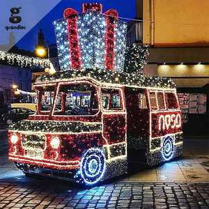 Luz LED de ambiente para paisajes, modelo de vehículo con motivo 3D de avión, decoración temática metálica para festivales a gran escala - Product Image 5