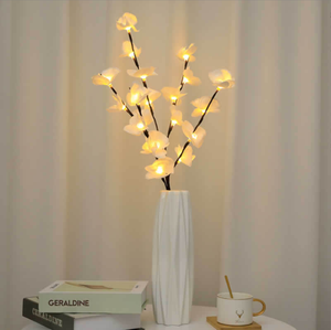 20 Led 70cm decorazione floreale Stand fata <span class=keywords><strong>rosa</strong></span> filo di rame artificiale ramo di notte luce Led albero decorativo luci dell'albero - Product Image 5