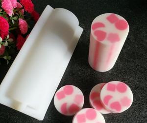 Silicona 1KG 1000ml Cilindro largo redondo Modelo de tubo de jabón hecho a mano para hacer tinte de jabón - Product Image 5