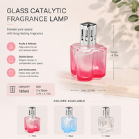 Lampe aromatique catalytique, brûleur d'huiles essentielles, diffuseur de parfum en verre de 185 ml, anti-odeur, maison, bureau, hôtel, logo personnalisé OEM