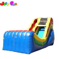 Toboggan aquatique gonflable de location de fête à voie unique pour enfants et adultes robustes avec piscine