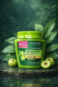 Acondicionador Capilar de Henna y Amla, Crema de Tratamiento con Aceite Caliente, 500 ml x 24 Frascos, Cuidado Herbal Natural, Suaviza, da Brillo y Nutre el Cabello - Product Image 2