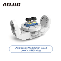 Mesin CNC Presisi ZPP CV155125 Sistem Penjepit Manual Zero Point Quick Change Workholding Dengan Rahang yang Dapat Ditukar