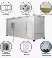 Casa Modular Prefabricada de Lujo de 10 pies, 20 pies, 40 pies, en Paquete Plano, con Dormitorio, Baño, Casa Contenedor Expandible