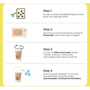 ชุดชงชาไข่มุกสำเร็จรูปไต้หวัน รสชาเขียว 150 กรัม กล่อง - Product Image 4