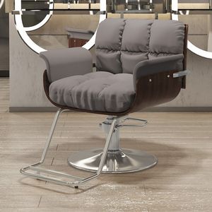 Silla <span class=keywords><strong>de</strong></span> Barbero <span class=keywords><strong>de</strong></span> Estilo Europeo Simple, <span class=keywords><strong>de</strong></span> Madera, con Asiento <span class=keywords><strong>de</strong></span> Cuero, <span class=keywords><strong>Diseño</strong></span> Elevable, <span class=keywords><strong>para</strong></span> Salón <span class=keywords><strong>de</strong></span> Belleza y Barbería - Product Image 5