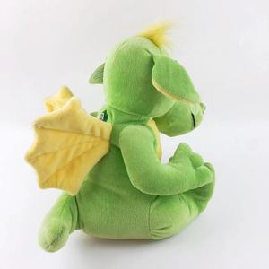 Peluche dinosauro verde caldo con occhi finti | Animale di pezza per bambini | Ultra morbido e certificato di sicurezza - Product Image 4