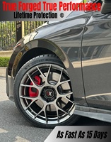 Jantes forgées monobloc VeroX 18-24 pouces 5x112 5x114.3 5x120 à rayons en Y fendus, finition bicolore usinée, concaves profondes pour BMW M3 M4