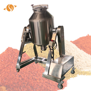 Thép không gỉ trống <span class=keywords><strong>Mixer</strong></span> Máy xay sinh tố cho chất tẩy rửa & Gà Bouillon bột trộn máy 25-50kg công suất tự động - Product Image 3