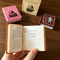 Mini livre Shakespeare personnalisé avec logo imprimé, livre de poche classique pour événements d'entreprise et souvenirs