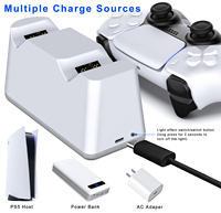 Double charge rapide Type-C Charger Station Dock Stand 2 Pack Console Gamepad Type-C Cable for Playstation 5 Game Accessories